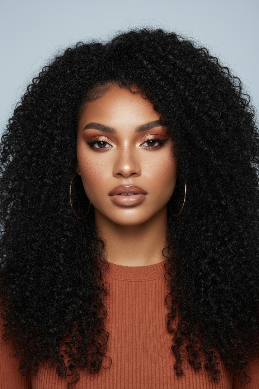 Postiche (Ponytail )cheveux bouclés 100% naturel Malaysien avec cordon de serrage