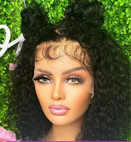 Perruque Deep Wave  100% cheveux naturel dentelle frontale 13*4 4*4 ou 13*6 8 -18 pouces