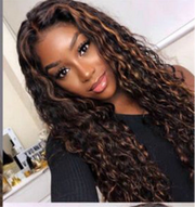 Perruque bouclee couleur  1/30 en synthetique  longueur 26pouces