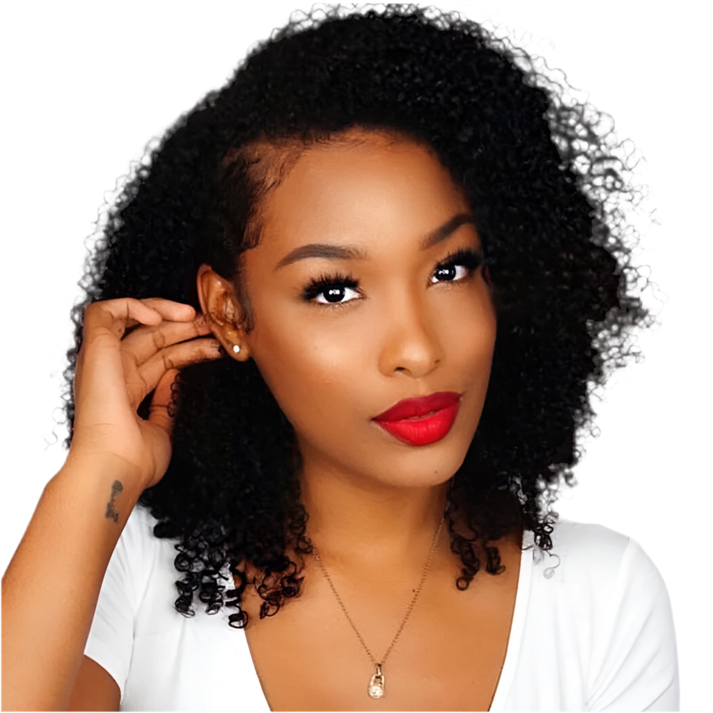 Perruques Bouclées Afro Kinky Courtes pour Femmes - Cheveux Humains Noirs