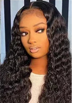 Perruque Deep Wave cheveux 100% naturels dentelle Frontale 13x4 13x6  180 %HD 18-34 pouces