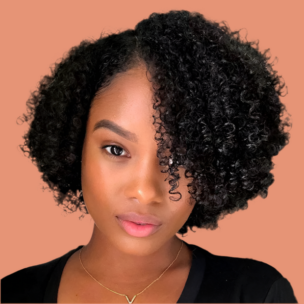 Perruque Afro Kinky Curly cheveux 100% naturel Bresilien