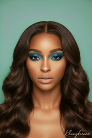 Perruque Body Wave 100% naturelle Brésilienne couleur Chocolat dentelle frontale   13x4 13*6 180% HD 24-36pouces