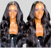Perruque Body Wave couleur 1b dentelle frontal 13x4Transparent 150% HD 180%HD de 10 à 38 pouces