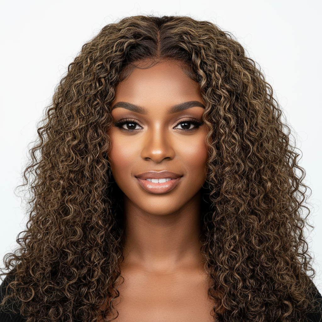 Perruque Water Wave 100% naturel Bresilienne couleur 4 marron burgundy 350 orange  4/27 blond miel  noir blond 613 250% Densité 20pouces  13x4 dentelle frontale Transparente