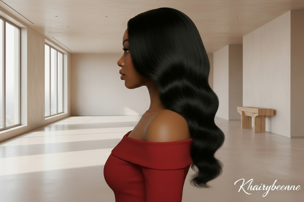 Perruque Body Wave avec un bandeau 100% naturelle Glueless  18-32 pouces