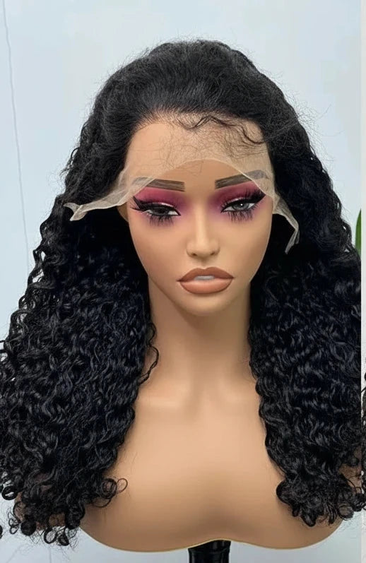 Perruque bouclée Burmese 100% naturel qualité de cheveux 12A Double Drawn 250% HD dentelle Frontale 13x4 12-20 pouces