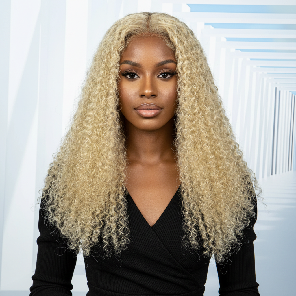 Perruque Water Wave 100% naturel Bresilienne couleur 4 marron burgundy 350 orange  4/27 blond miel  noir blond 613 250% Densité 20pouces  13x4 dentelle frontale Transparente